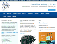 Tablet Screenshot of braininjurysociety.com